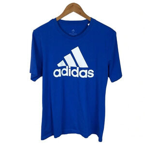TS908 Men’s Adidas Athletic 3 Stripe Brand Athletic Gym Training Shirt M